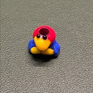 KU Mascot Glass Bead